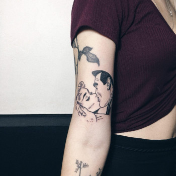 Тату для хлопців дівчат чорно-білі, фото - Тату майстер Tattooerka Tattooerka