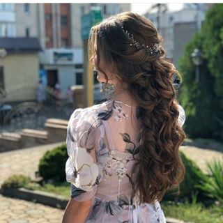 Укладка волосся на довге локони, фото - Перукар Тетяна Колесник