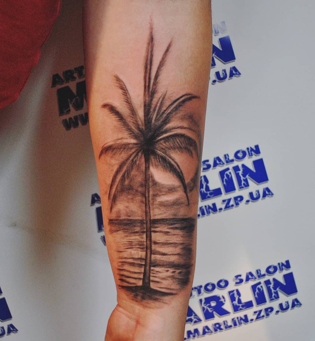 Мужские на предплечье реализм, фото - Тату салон Арт тату салон Marlin