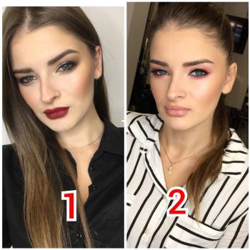 Макияж для Богданочки. Вам какой больше понравился? Мастер А