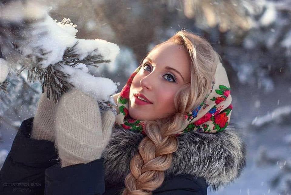 Фотосесія на природі зимова у лісі, фото - Візажист Инна Лутай