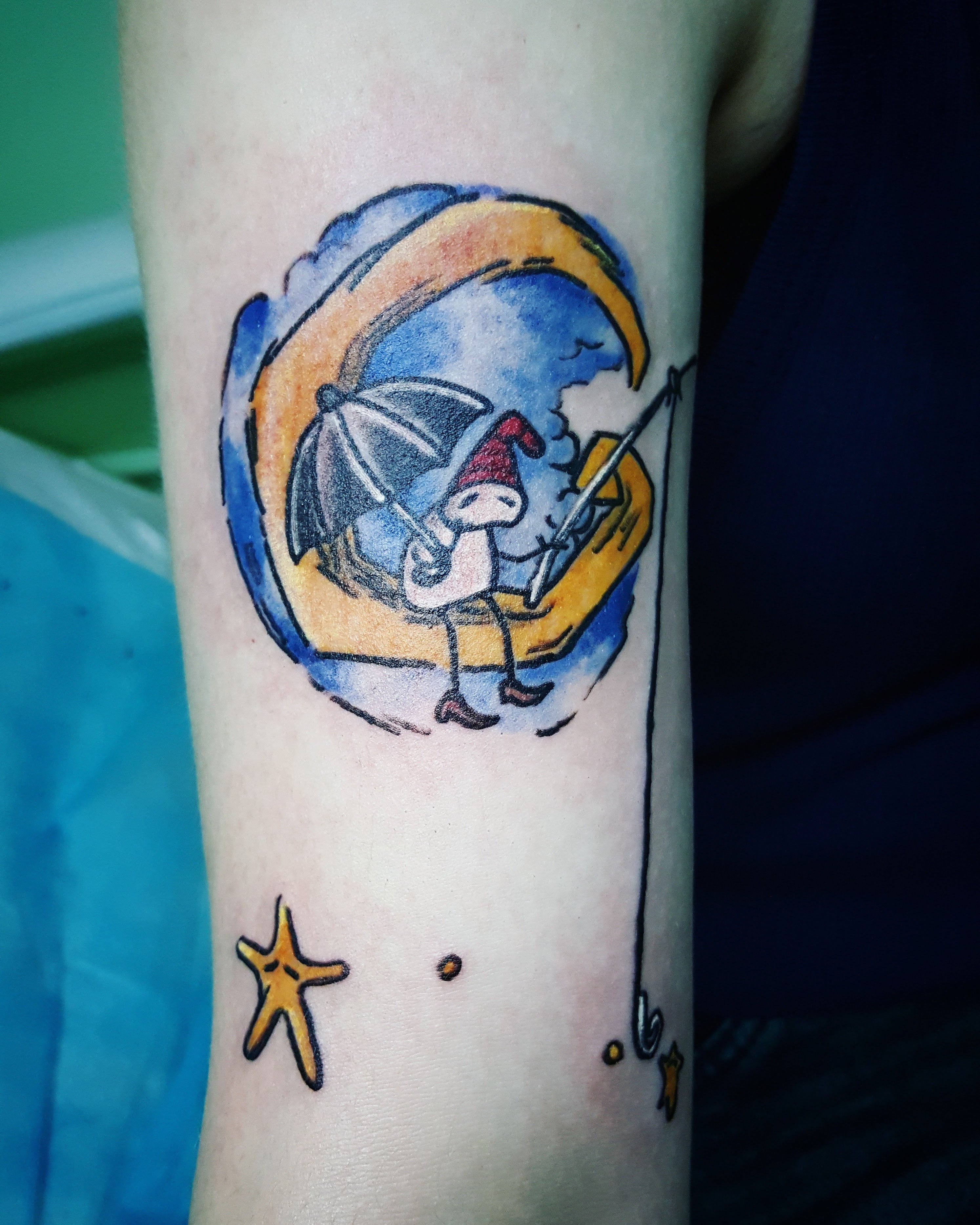 Женские на предплечье цветные, фото - Мастер по пирсингу Ника Чухрай