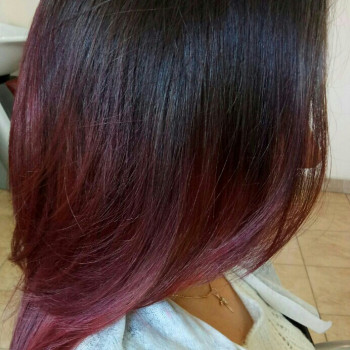 Окрашивание волос в технике омбре