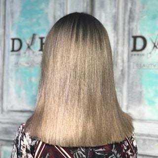 Стрижка на средние волосы до плеч сложное окрашивание, фото -  Beauty School DH