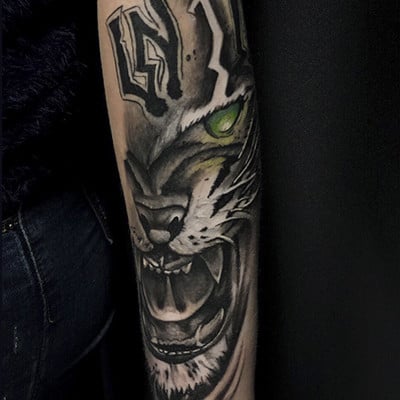 Мужские на руке цветные, фото -  ScreamSoul Tattoo