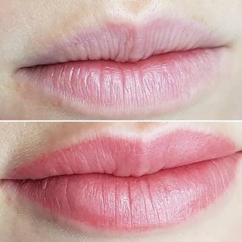 Губки до и после