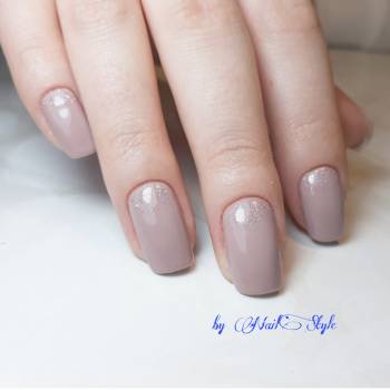 Комбиманикюр с покрытием гл