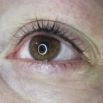 Заполнение межресничного пространства (межресничка).