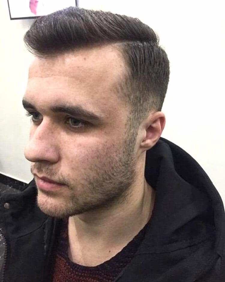 Чоловіча стрижка на коротке волосся фейд, фото -  Family Style Salon
