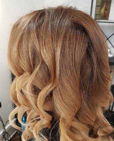 Укладка волосся блонд омбре, фото -  Dyudenko Art of Hair
