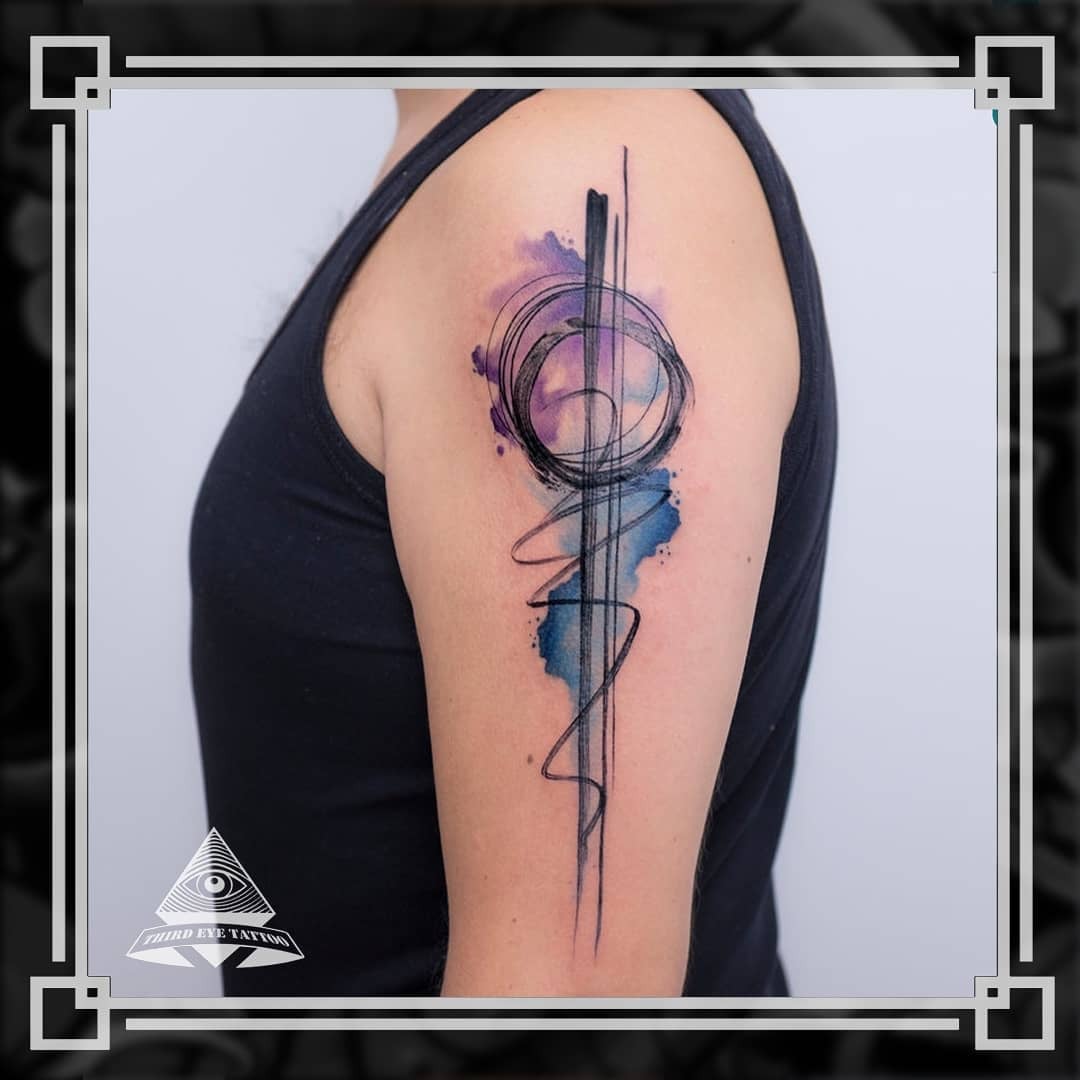 Для дівчат на плечі кольорові, фото - Тату салон Third Eye Tattoo