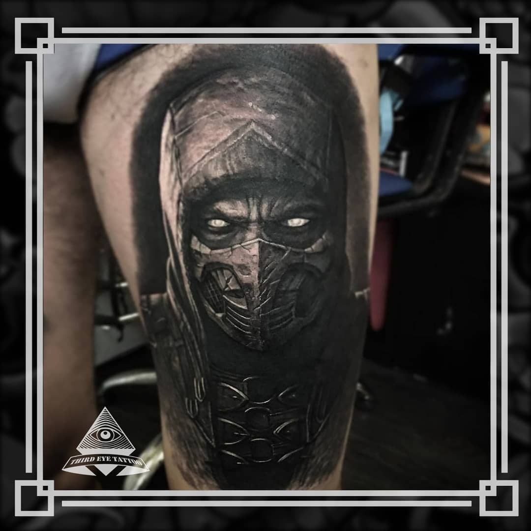 Для хлопців реалізм чорно-білі, фото - Тату салон Third Eye Tattoo