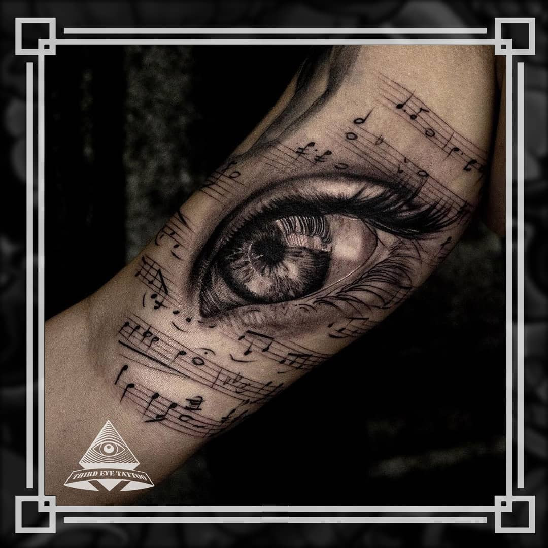 Око ноти, фото - Тату салон Third Eye Tattoo