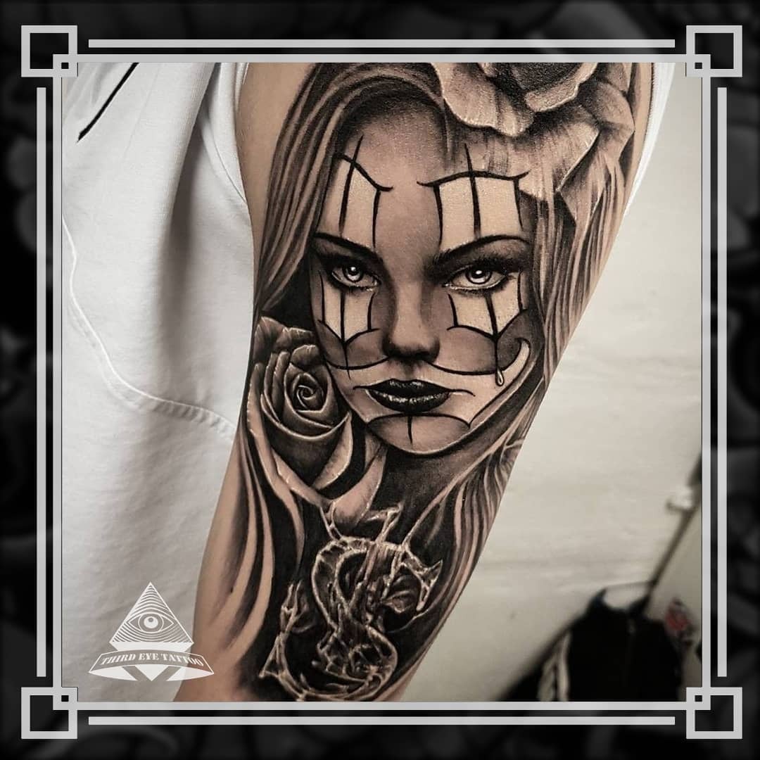 Мужские на руке роза, фото - Тату салон Third Eye Tattoo