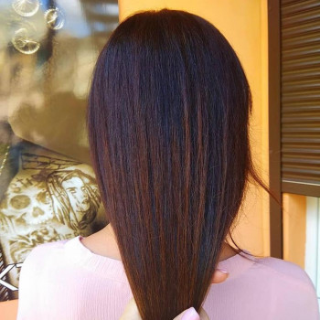 Мелирование коричневый цвет волос мокко, фото - Парикмахер-колорист Алла Домбровская