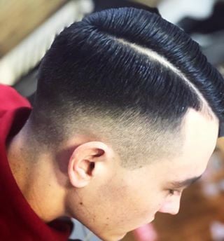 Мужская стрижка фейд андеркат, фото - Барбершоп Barber Pole