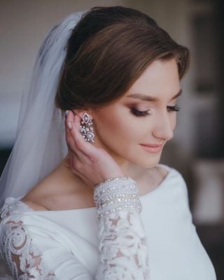 Свадебный макияж нюдовый нежный, фото - Визажист Вікторія Ладомиряк