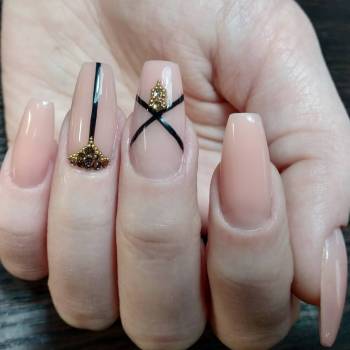 Наращивание полигелем балерина