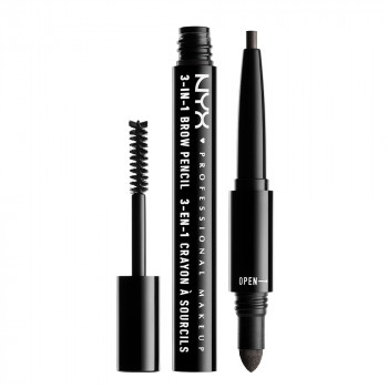 Карандаш для бровей 3 в 1 3-in-1 brow pencil (31b) black