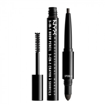 Карандаш для бровей 3 в 1 3-in-1 brow pencil (31b) charcoal