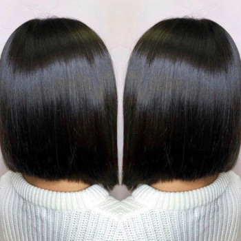 Колір волосся брюнет чорне оформлення брів, фото - Салон краси НоготОк