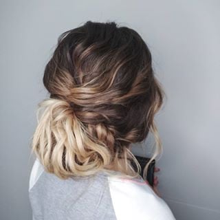 Укладка блонд балаяж, фото - Визажист Ирина