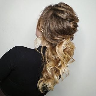 Женская стрижка укладка волос омбре, фото - Визажист Ирина
