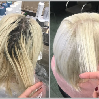 Окрашивание волос в салоне красоты MiloslavSky - ДО и ПОСЛЕ