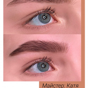 Моделирование и окрашивание бровей 