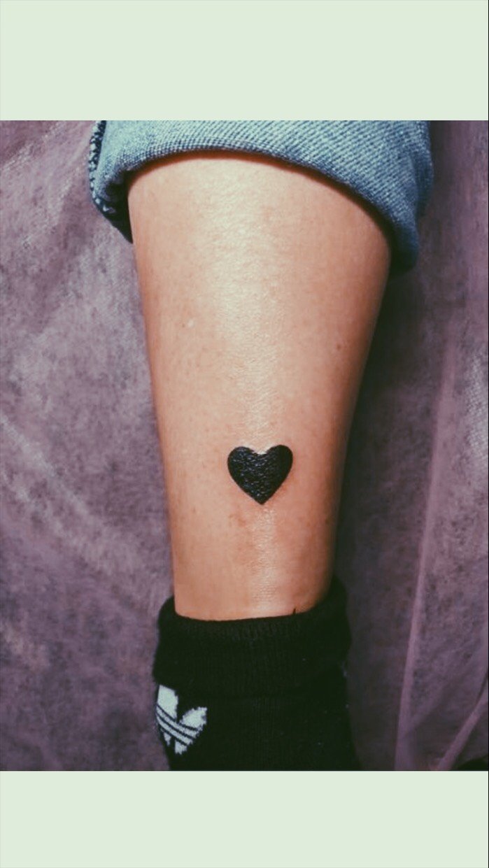 Для дівчат серце міні, фото - Тату майстер Ирина