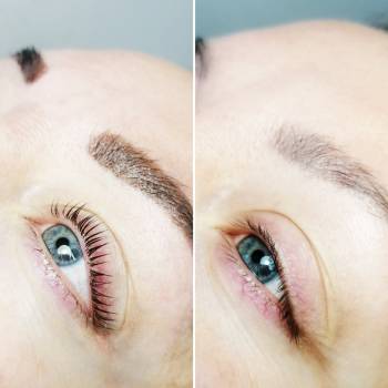 Ламинирование ресн ц + ботокс. Окрашивание бровей краской El