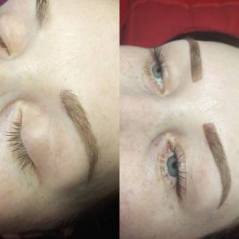 Перманентный макияж бровей