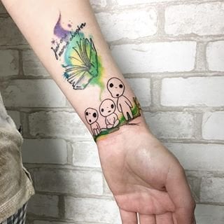 Женские на предплечье цветные, фото - Тату салон Dark Space Tattoo