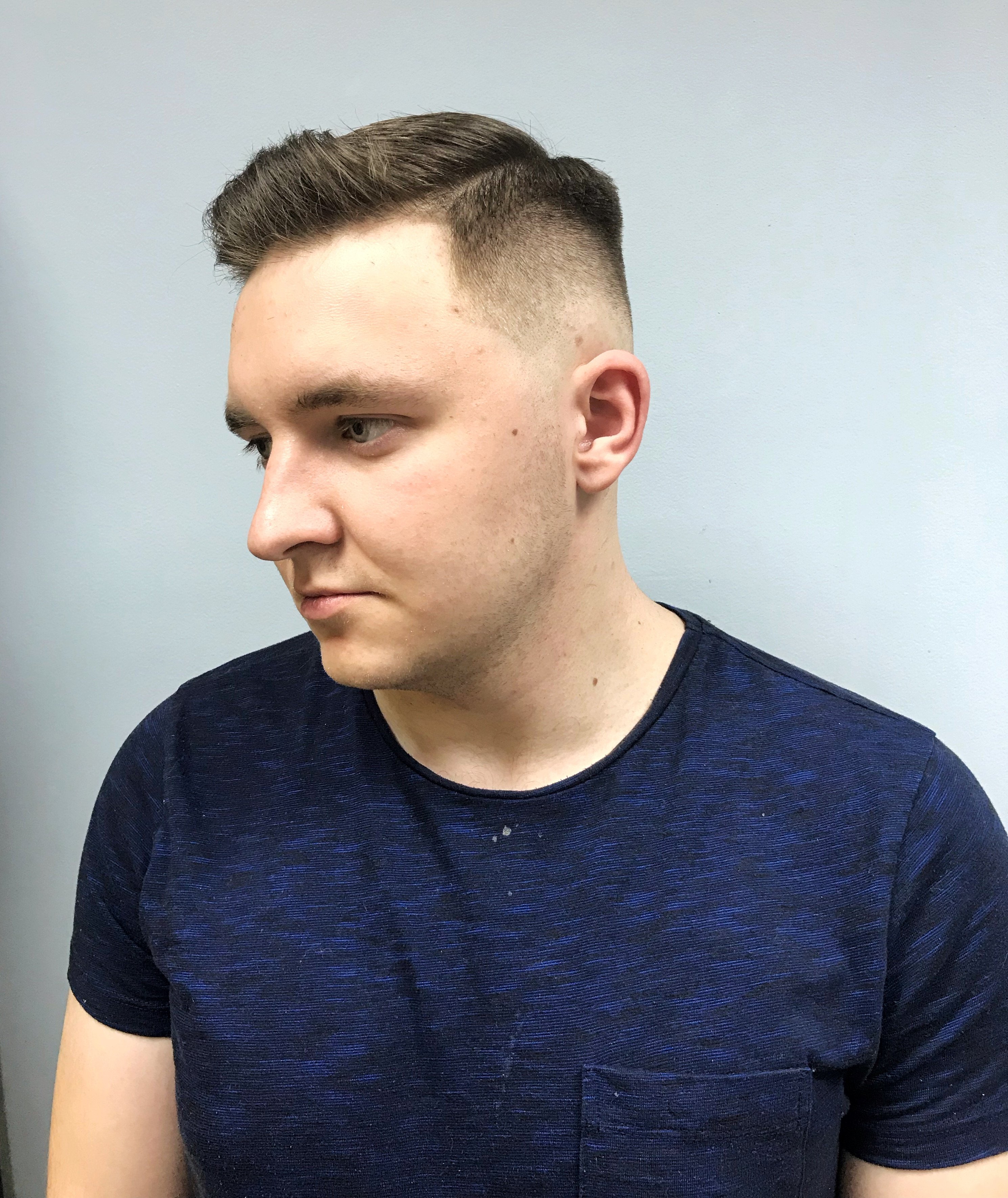 Чоловіча стрижка на коротке волосся фейд, фото - Барбершоп Ua Barbers