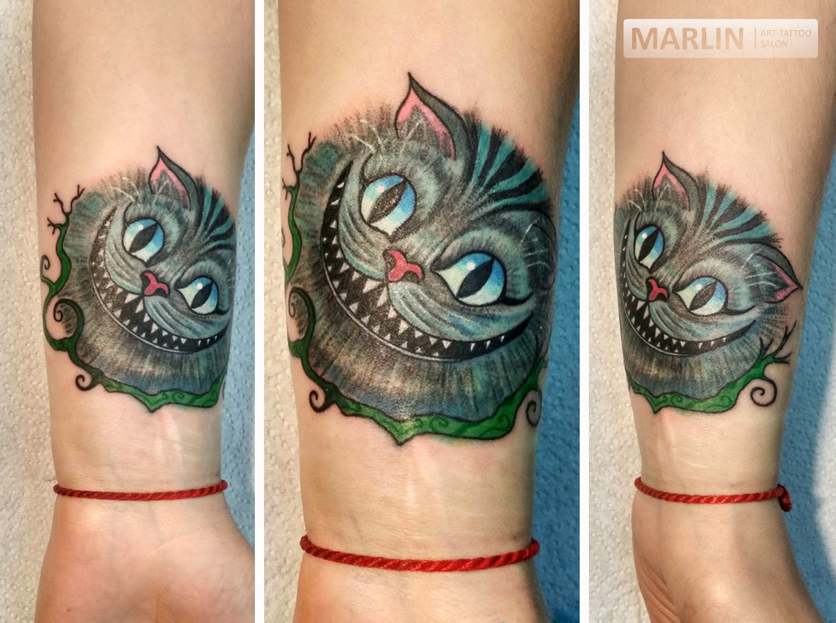 Чеширский кот, фото - Тату салон Арт тату салон Marlin