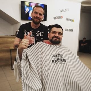 Мужская стрижка на короткие волосы бороды, фото -  Garage Barbers