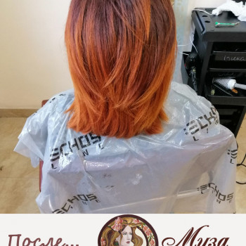 Омбре оттенки от светлого к темному. 