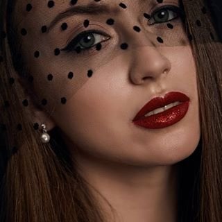 Красивый макияж яркий губ, фото - Визажист Анастасия Степура