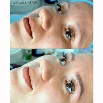 Микроблейдинг в пудровой технике