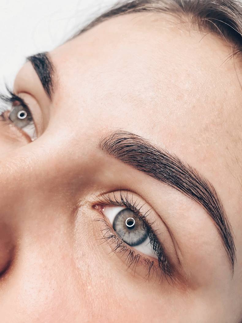 Корекція + фарбування брів хною, фото - Бровіст Мария Шкраба