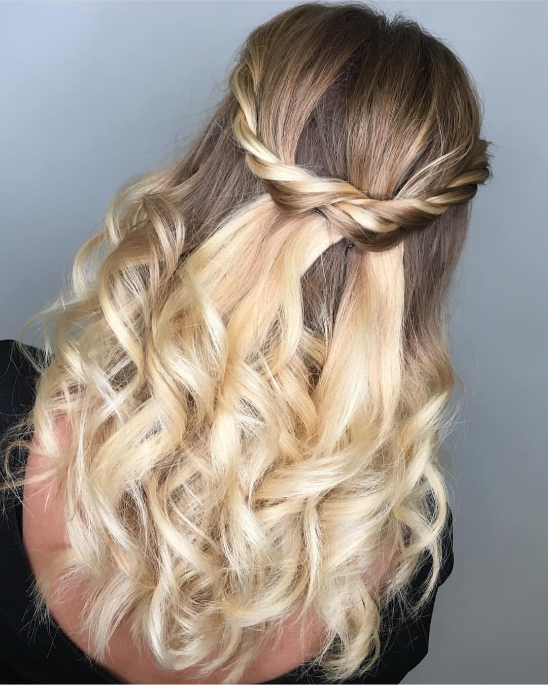 Укладка волосся блонд омбре, фото - Нігтьова студія Candy Beauty Bar