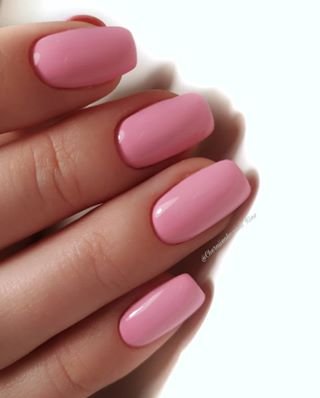 Нежный маникюр розовый однотонный (монохромный), фото - Мастер маникюра Ольга Черниенко