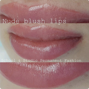 Акварельные губы Nude Blush
                    Мастер перманентного макияжа Лидия Киев