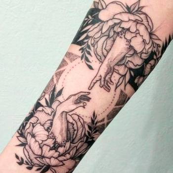 тату створення Адама