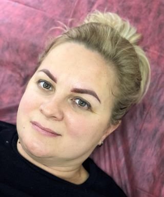 Пудровые брови перманент бровей перманентный макияж, фото - Бровист Алина Мельник