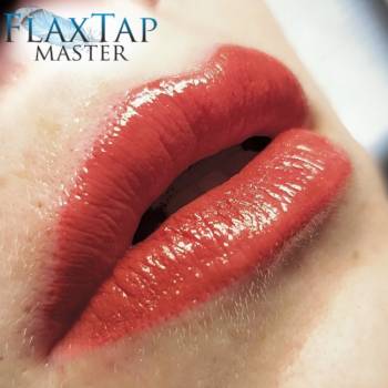 Губы в ручной технике напыления FlaxTap