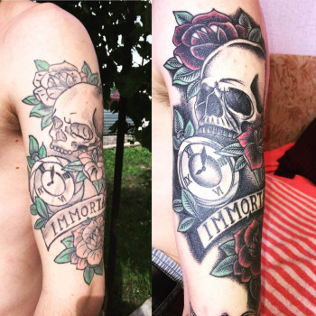 Корректировка старых татуировок
                    Студия татуажа Gold ink tattoo Винница