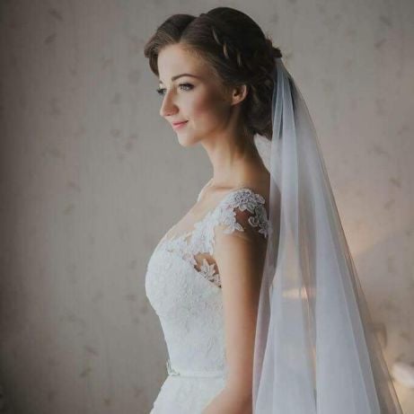Весільна фотосесія портретна у сукні, фото - Візажист Анастасія Ястребінска