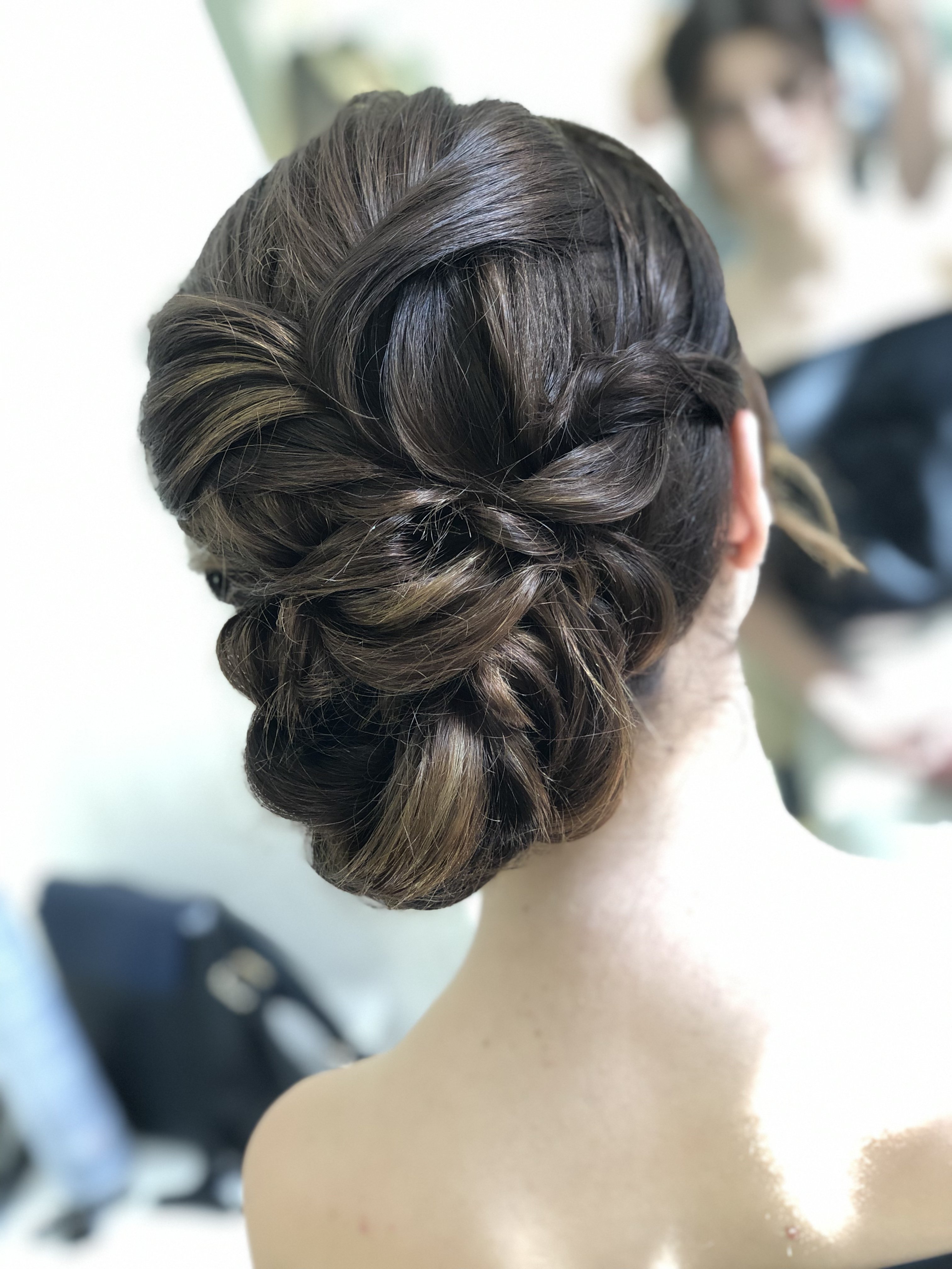 Укладка волос балаяж каштановый цвет, фото - Визажист Карина