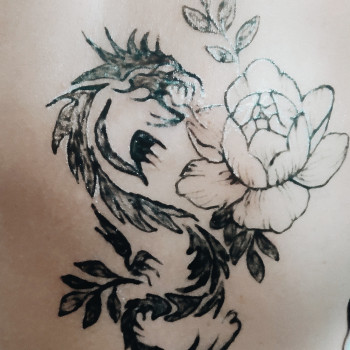 Роспись джагуа-гелем
                    Тату майстер Анастасия Миколаїв